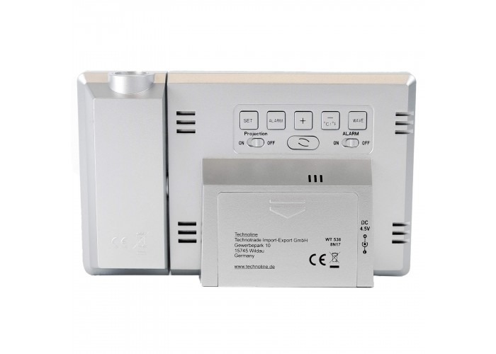 Годинник проекційний Technoline WT538 Silver/Anthracite (WT538)