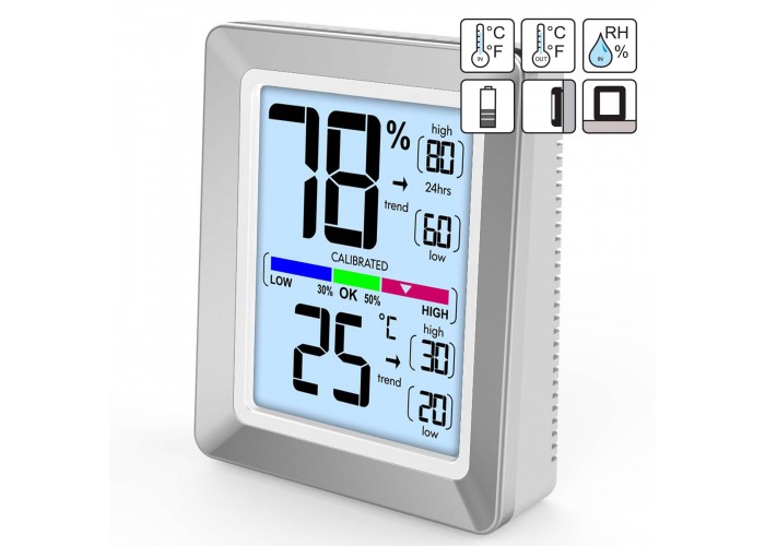 Термогігрометр Technoline WS9460 Silver/White (WS9460)