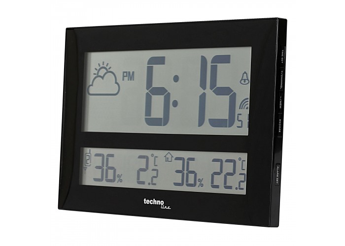 Годинник настінний Technoline WS8011 Black (WS8011)