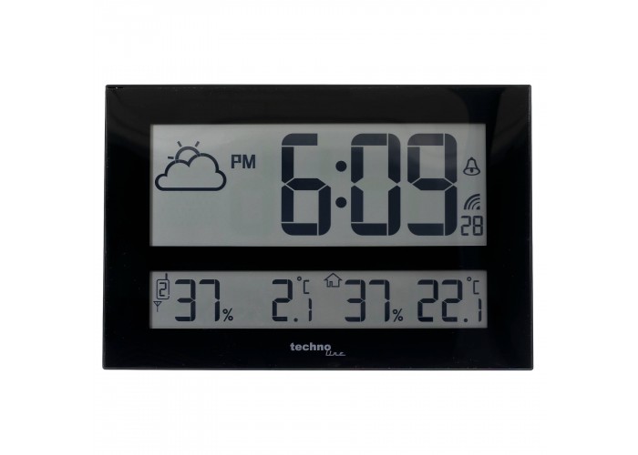 Годинник настінний Technoline WS8011 Black (WS8011)