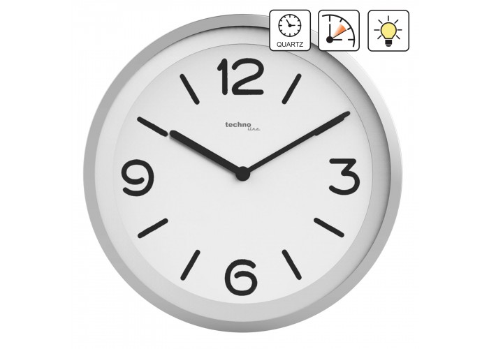 Годинник настінний Technoline WT7400 Silver (WT7400)