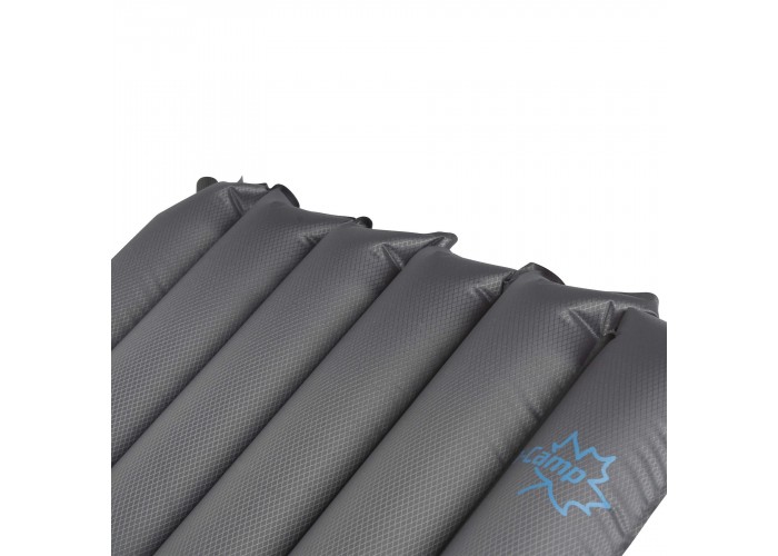 Килимок надувний Bo-Camp Delux 185x50x6.3 cm Grey (3106602)