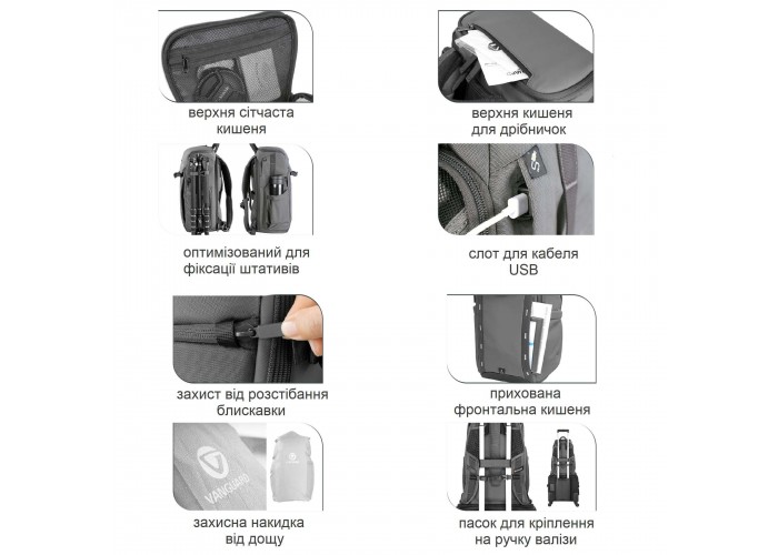 Рюкзак Vanguard VEO Adaptor S46 Gray (VEO Adaptor S46 GY)