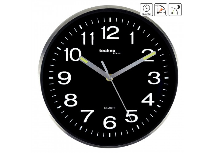 Годинник настінний Technoline WT7620 Black/Silver (WT7620)