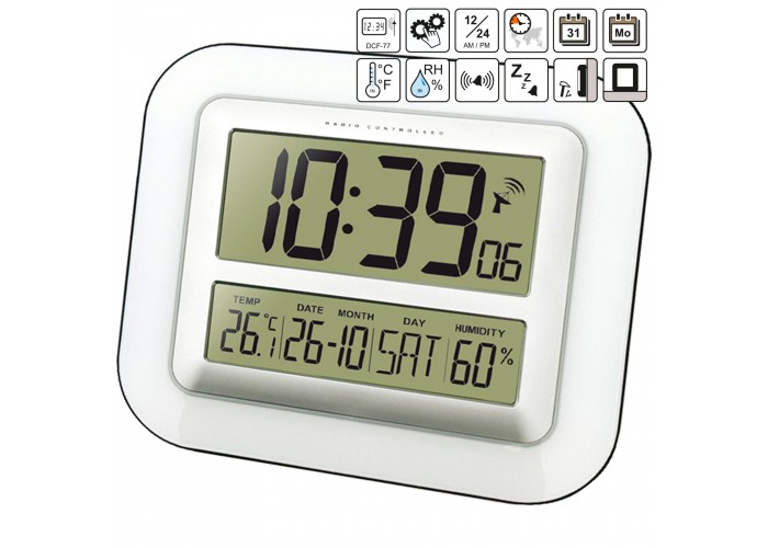 Годинник настінний Technoline WS8006 Silver (WS8006)
