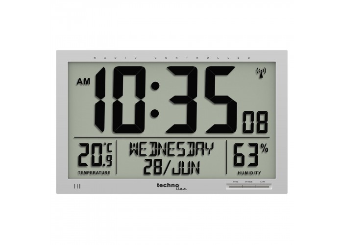 Годинник настінний Technoline WS8013 Silver (WS8013)