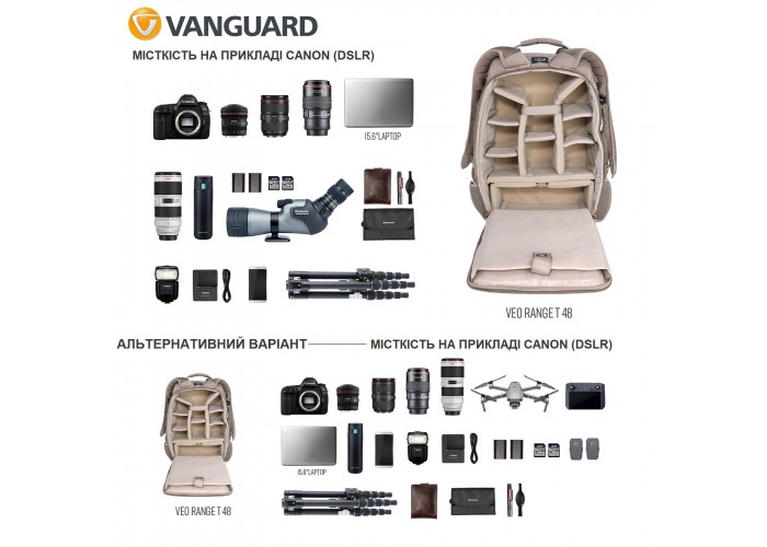 Рюкзак Vanguard VEO Range T 48 Beige (VEO Range T 48 BG)