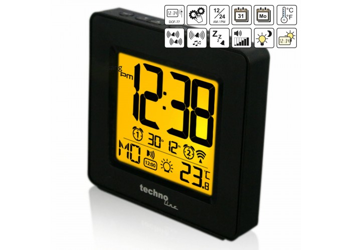 Годинник настільний Technoline WT330 Black (WT330)