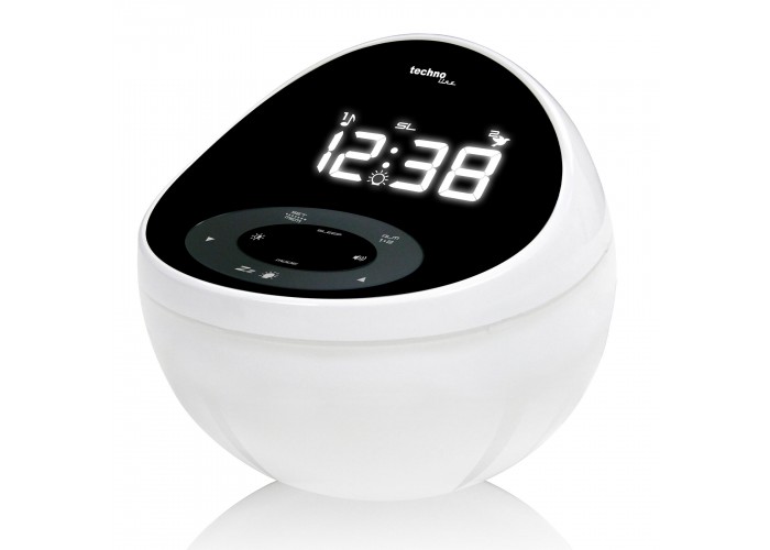 Годинник настільний з радіо Technoline WT500 Black/White (WT500)