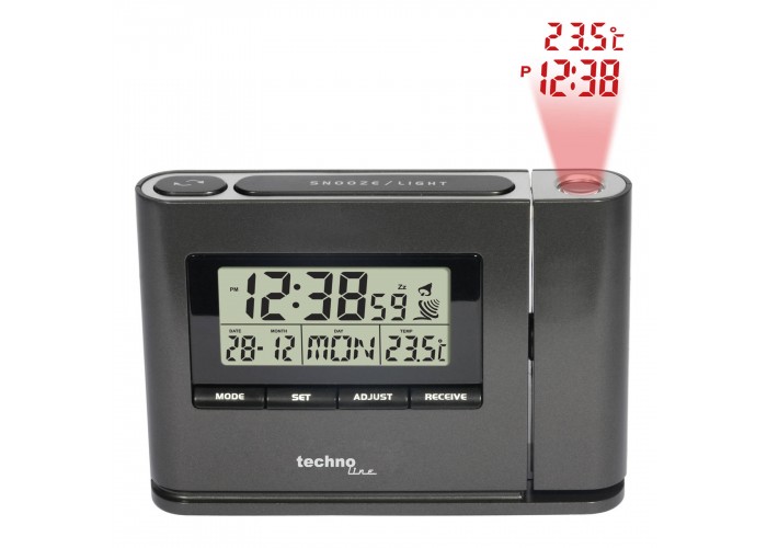 Годинник проекційний Technoline WT519 Anthracite (WT519)