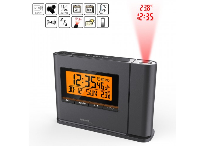 Годинник проекційний Technoline WT519 Anthracite (WT519)