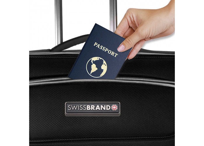 Валіза Swissbrand Austria (L) Black (SWB_LEAUS001L)