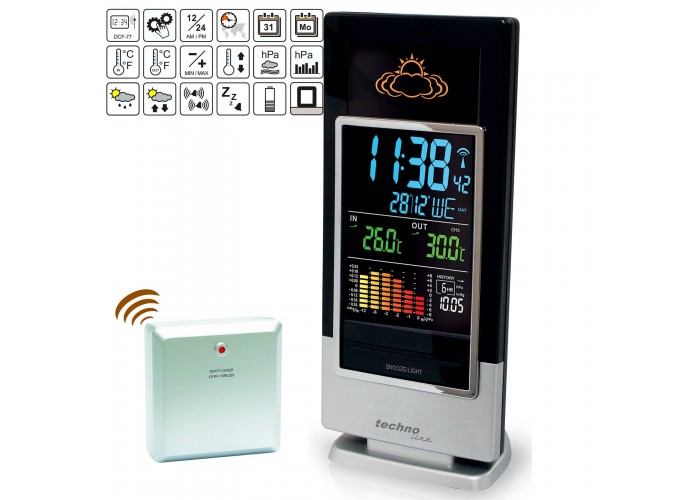 Метеостанція Technoline WS6502 Black/Silver (WS6502)