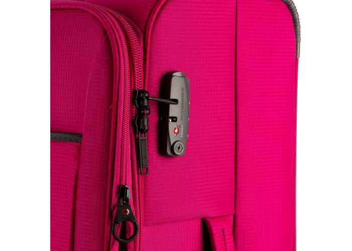 Валіза Swissbrand Silkeborg (L) Fuchsia/Light Grey (SWB_LLSIL941L)