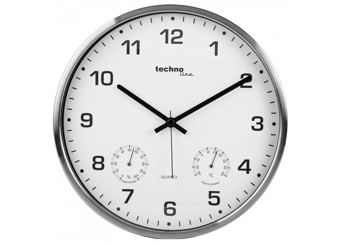 Годинник настінний Technoline WT7980 White/Silver (WT7980)