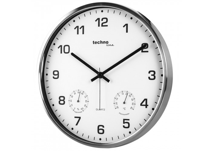 Годинник настінний Technoline WT7980 White/Silver (WT7980)