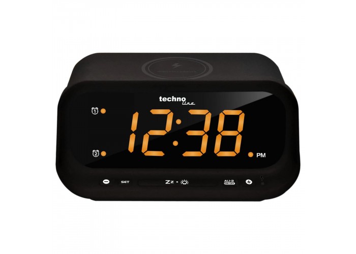 Годинник настільний Technoline WT477 Wireless Mobile Charging Black (WT477)