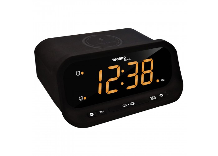 Годинник настільний Technoline WT477 Wireless Mobile Charging Black (WT477)