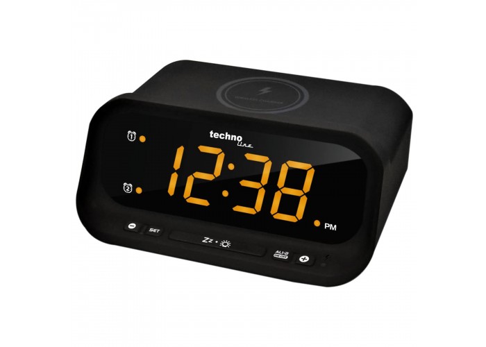 Годинник настільний Technoline WT477 Wireless Mobile Charging Black (WT477)