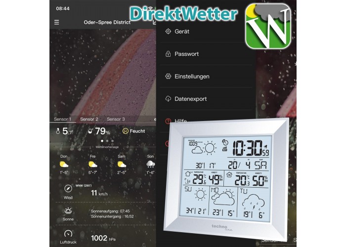 Метеостанція Technoline DirektWetter WD2000 Silver (WD2000)