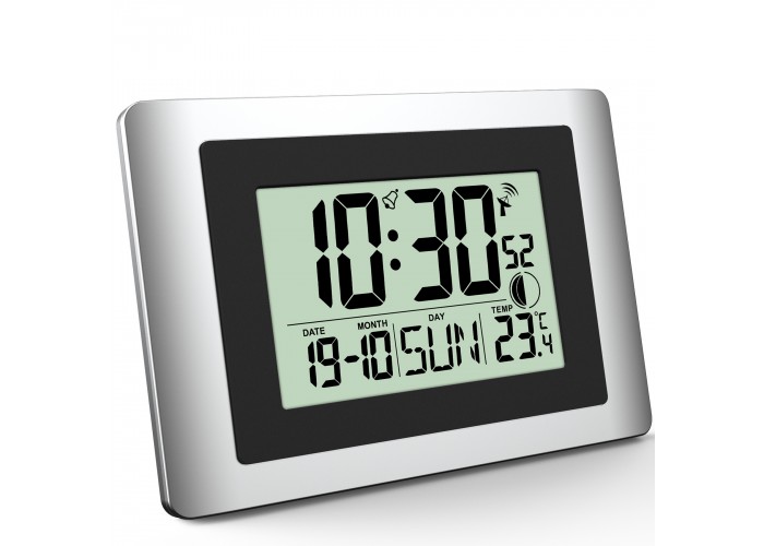 Годинник настінний Technoline WS8028 Silver/Black (WS8028)