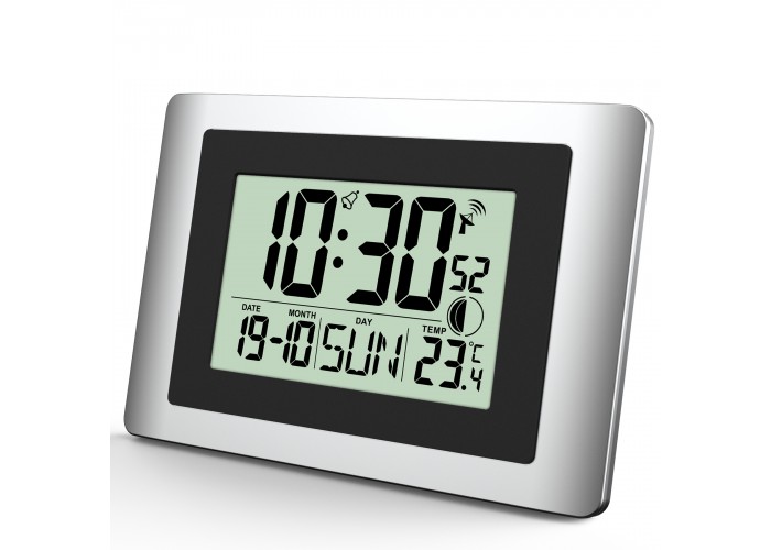 Годинник настінний Technoline WS8028 Silver/Black (WS8028)