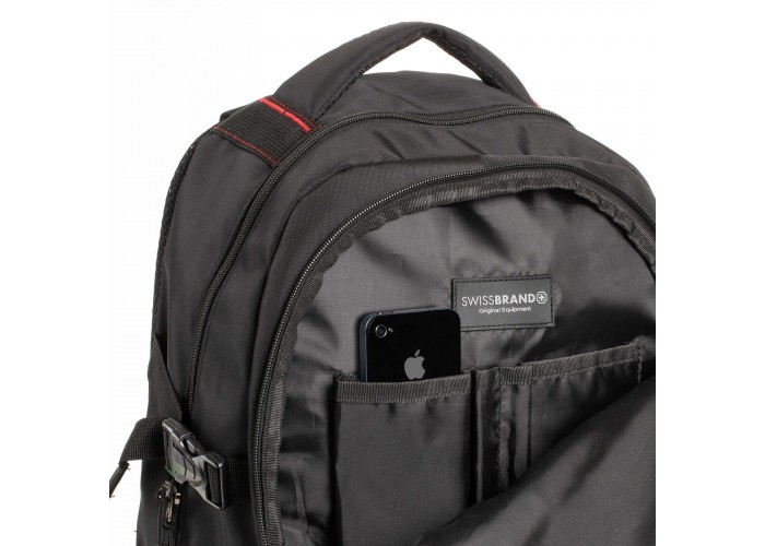 Рюкзак міський Swissbrand Warsaw 27 Black (SWB_TSBLWAR001U)