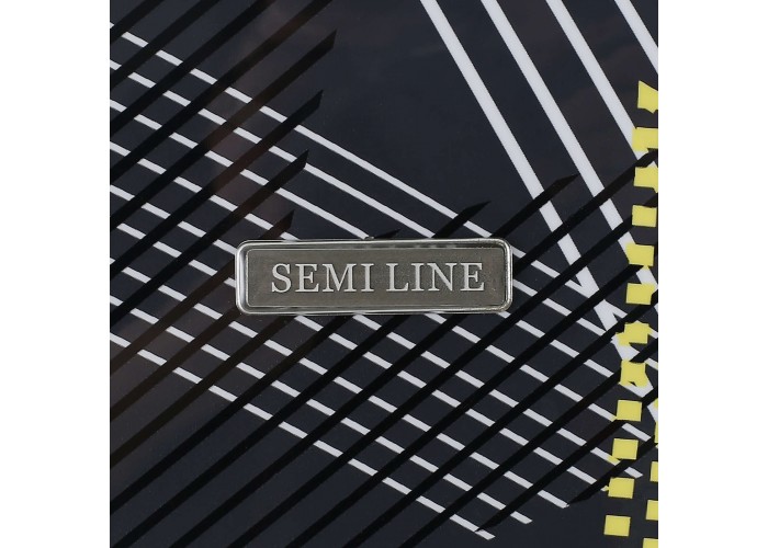 Валіза Semi Line 24" (M) Black Pattern (T5651-2)