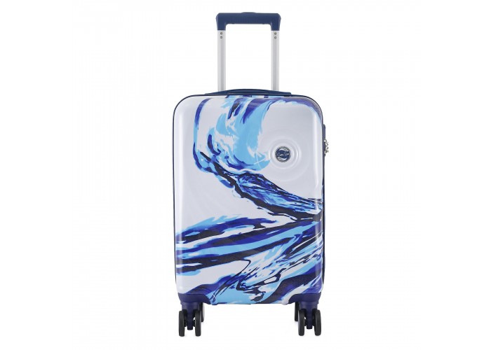 Валіза Semi Line 20" (S) White/Blue Print (T5653-1)
