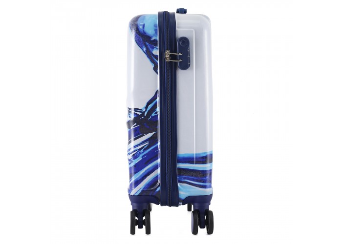 Валіза Semi Line 20" (S) White/Blue Print (T5653-1)