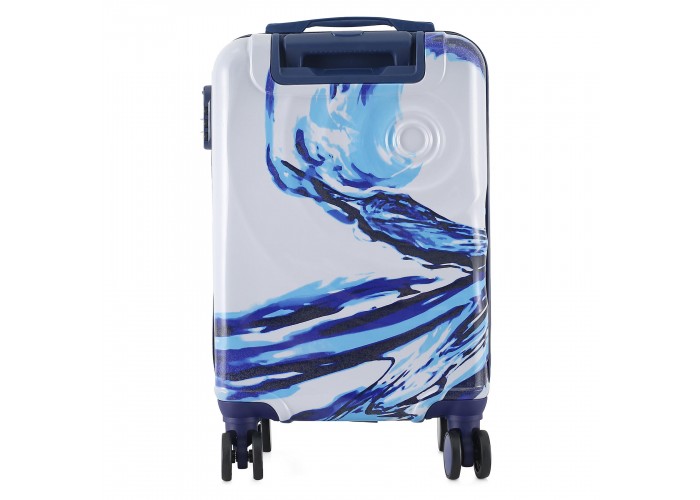 Валіза Semi Line 20" (S) White/Blue Print (T5653-1)