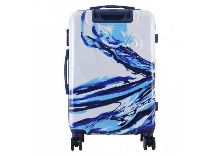Валіза Semi Line 24" (M) White/Blue Print (T5653-2)