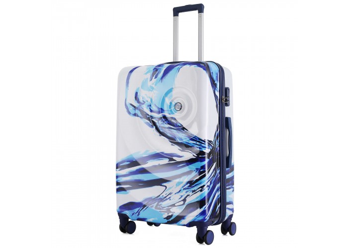 Валіза Semi Line 28" (L) White/Blue Print (T5653-3)
