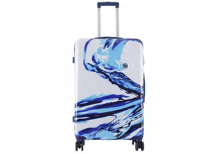 Валіза Semi Line 28" (L) White/Blue Print (T5653-3)