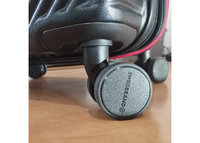 Валіза Swissbrand Nara (S) Black/Red (SWB_LHNAA010S)