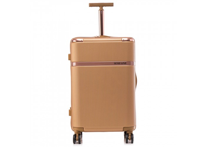 Валіза Semi Line 24" (M) Gold (T5667-3)