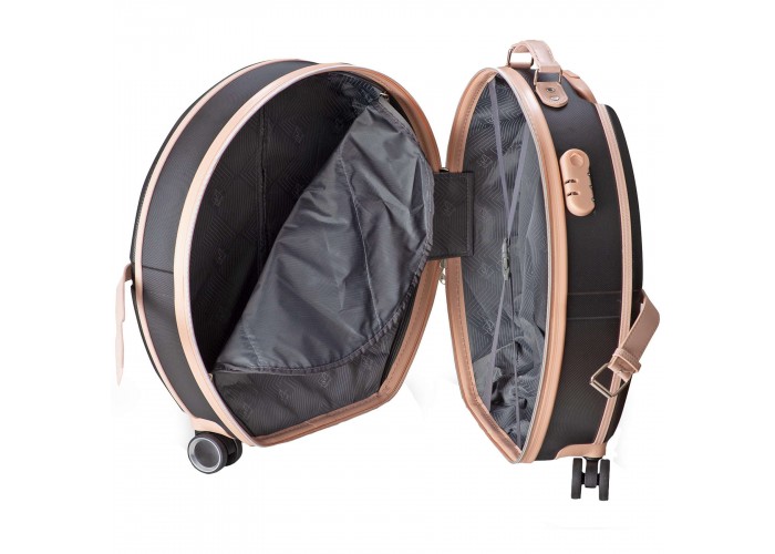 Валіза Semi Line 24" (M) Black/Pink Cream (T5671-3)