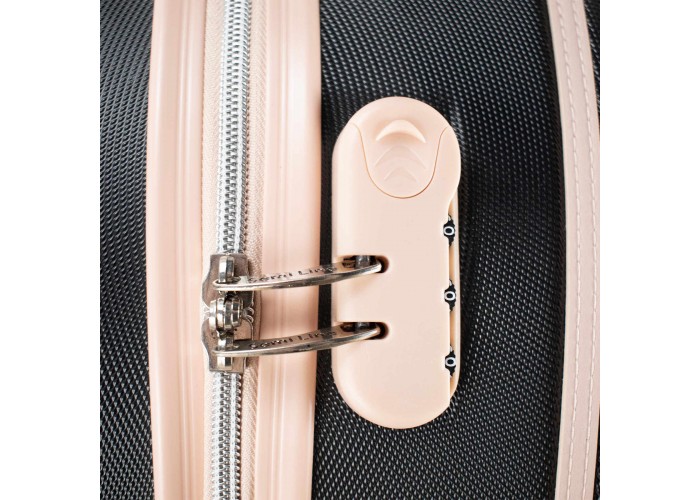 Валіза Semi Line 24" (M) Black/Pink Cream (T5671-3)