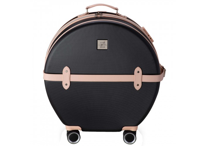 Валіза Semi Line 20" (S) Black/Pink Cream (T5671-2)