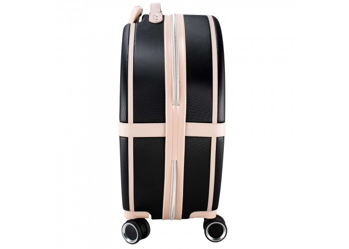 Валіза Semi Line 20" (S) Black/Pink Cream (T5671-2)