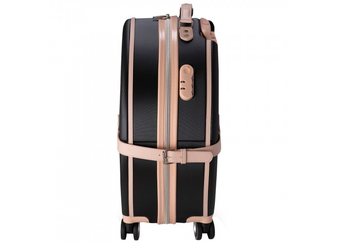 Валіза Semi Line 20" (S) Black/Pink Cream (T5671-2)