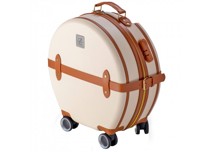 Валіза Semi Line 20" (S) Ecru/Brown (T5670-2)