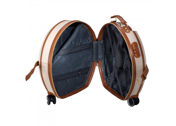 Валіза Semi Line 20" (S) Ecru/Brown (T5670-2)