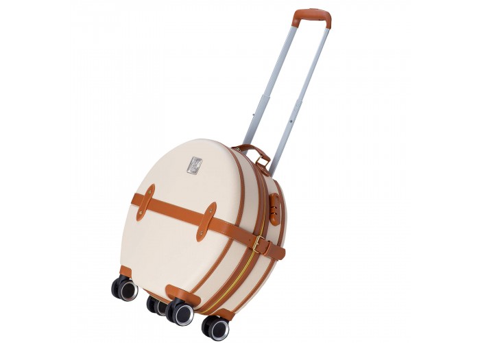 Валіза Semi Line 20" (S) Ecru/Brown (T5670-2)