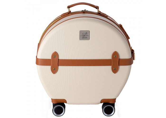 Валіза Semi Line 20" (S) Ecru/Brown (T5670-2)