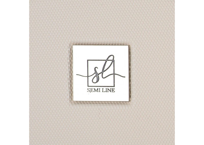 Валіза Semi Line 24" (M) Ecru/Brown (T5670-3)