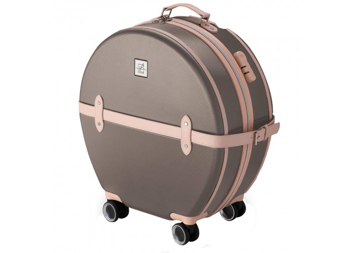 Валіза Semi Line 20" (S) Brown/Pink Cream (T5673-2)