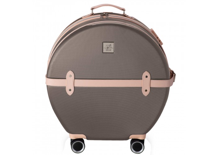 Валіза Semi Line 20" (S) Brown/Pink Cream (T5673-2)