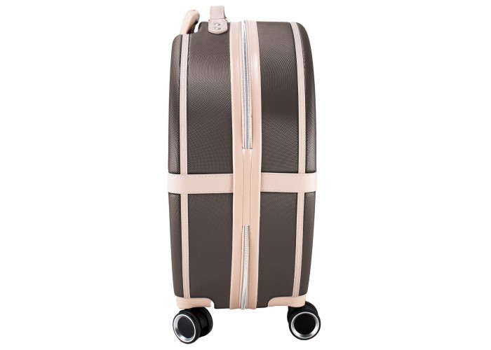 Валіза Semi Line 20" (S) Brown/Pink Cream (T5673-2)