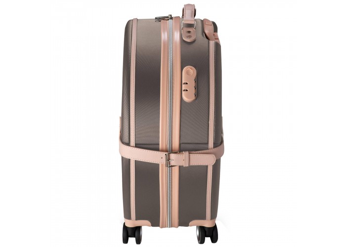 Валіза Semi Line 20" (S) Brown/Pink Cream (T5673-2)